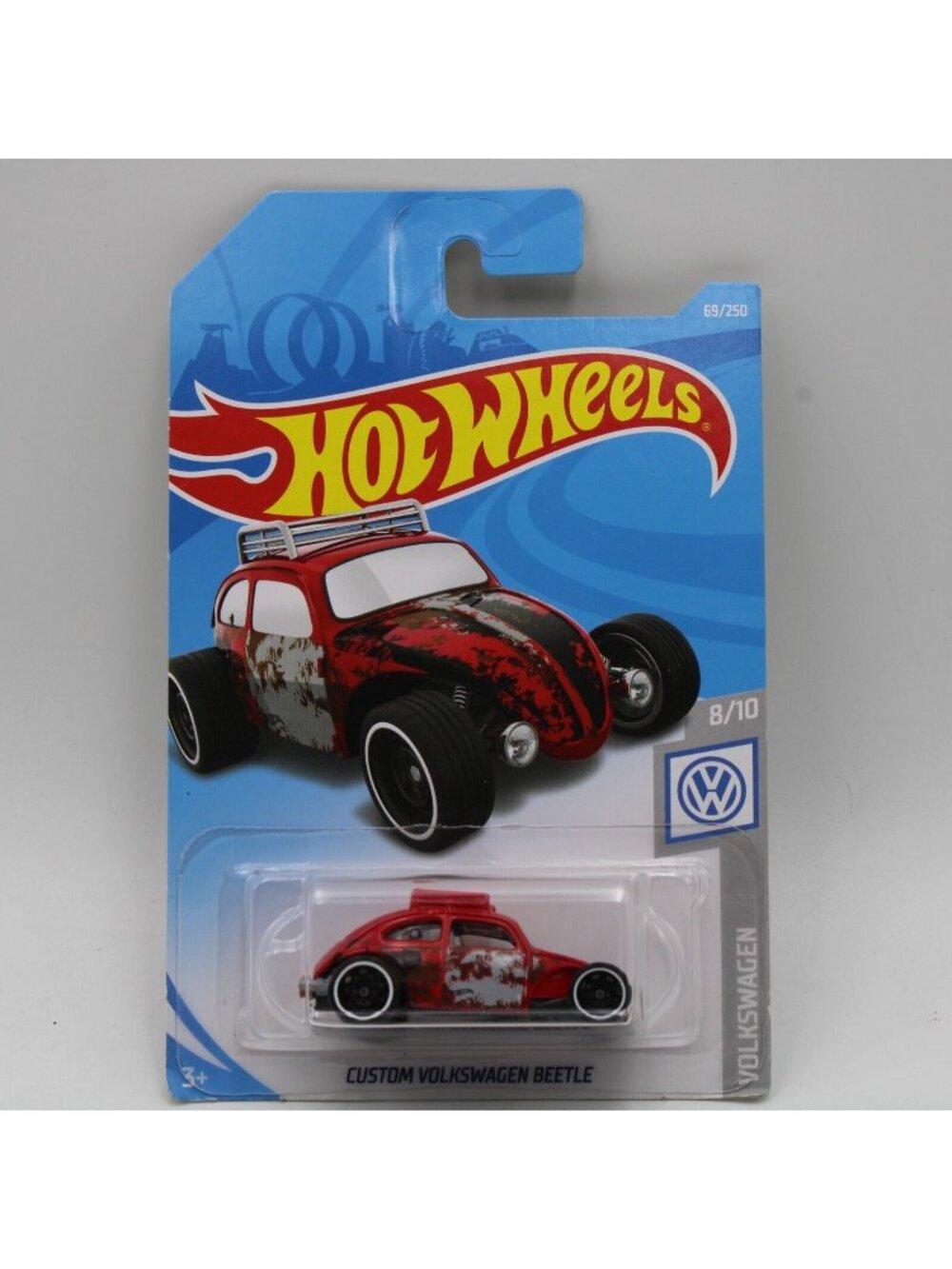 Hot Wheels Custom Volkswagen Beetle Red 2019 Volkswagen 8/10 69/250